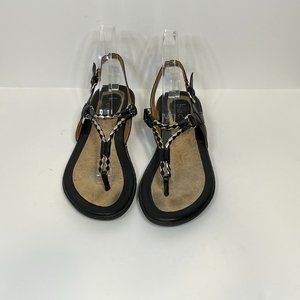 3 for $20. BOC Black and Gold sling back thong sandals size 7.